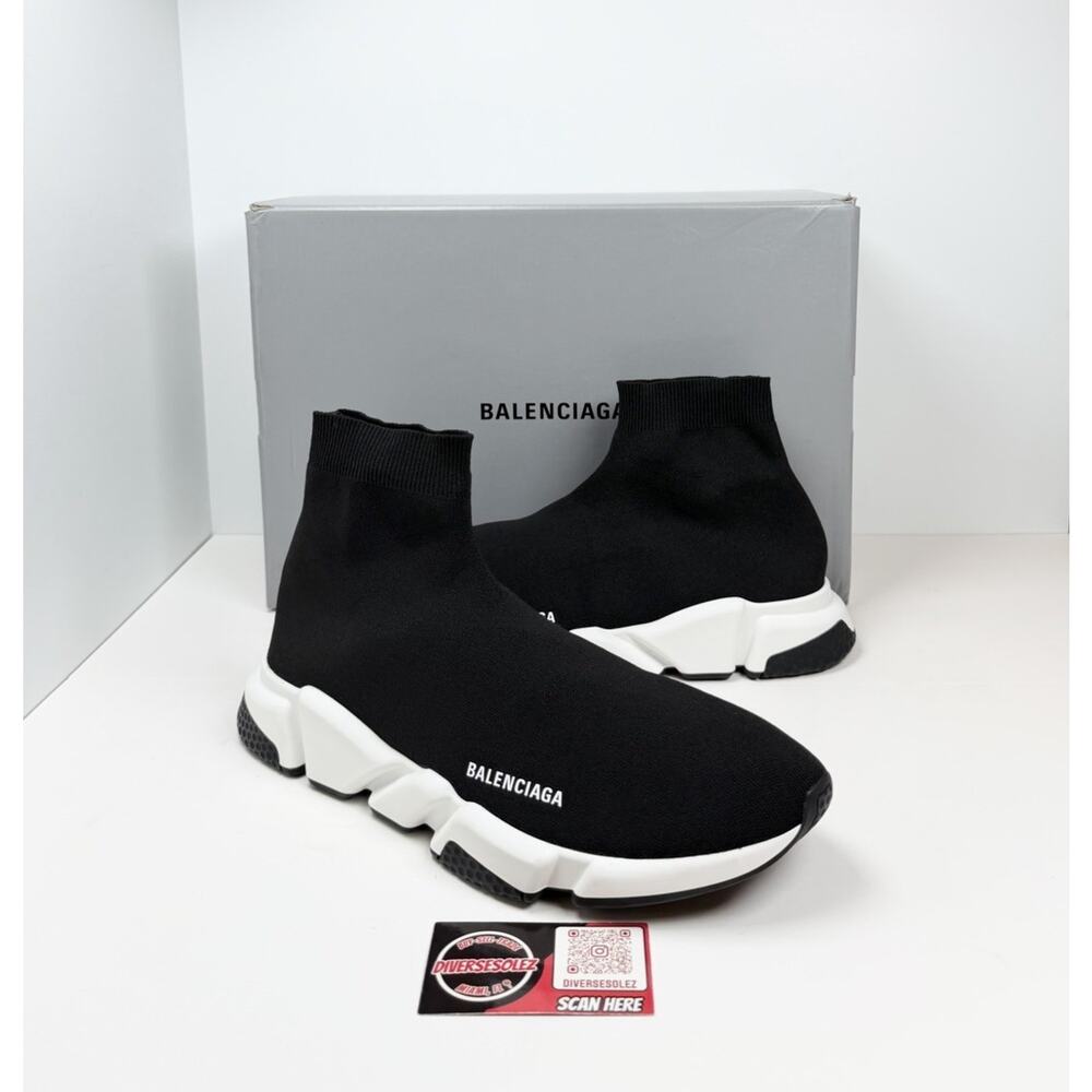 Size 47EU/14US - Balenciaga Speed Trainer Black White🖤 Brand New/Retail $900!